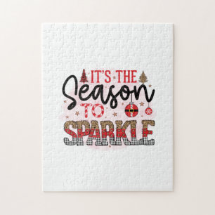 Xmas Gift It Is The Season To Sparkle Jigsaw Puzzle