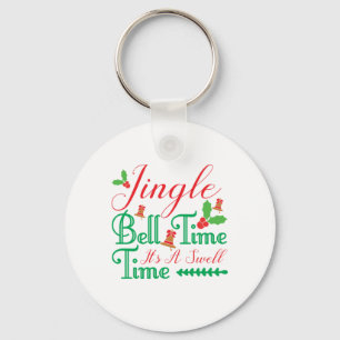 Xmas Gift Jingle Bell Time Key Ring