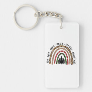 Xmas Gift Joy Love Hope Peace Key Ring