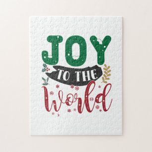 Xmas Gift Joy To The World Jigsaw Puzzle