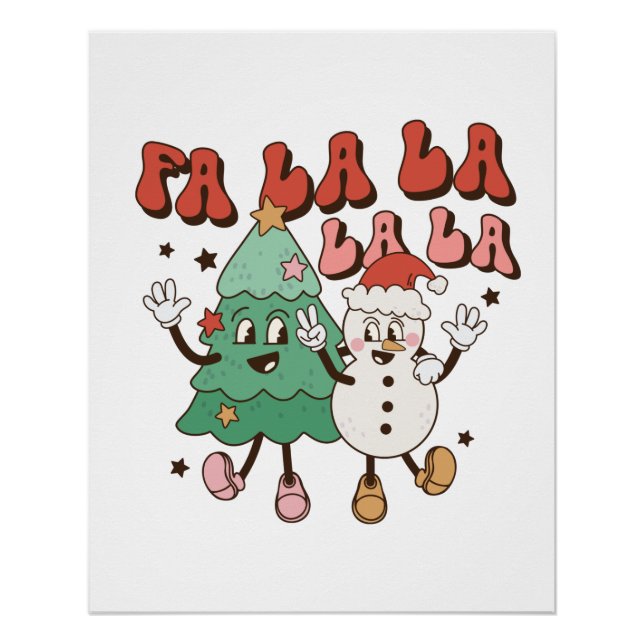 Xmas Gift La La La La La La Poster (Front)