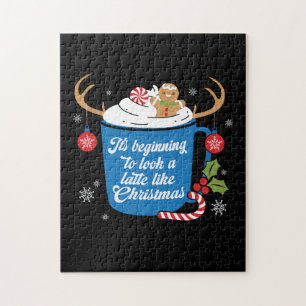 Xmas Gift Look A Latte Like Christmas Jigsaw Puzzle
