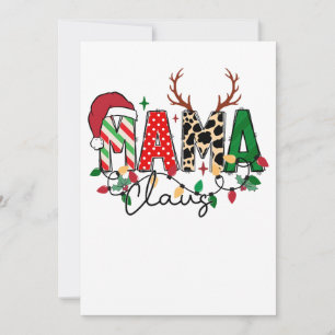 Xmas Gift Mama Claus With Kids Holiday Card