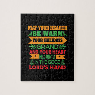 Xmas Gift May Your Hearth Be Warm Jigsaw Puzzle
