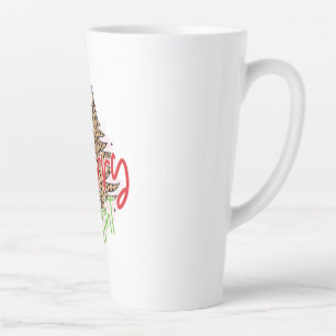 Xmas Gift Merry Bright Latte Mug