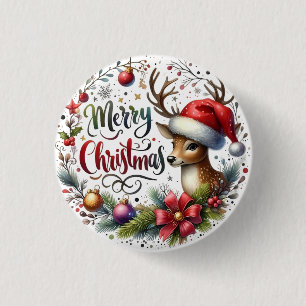 Xmas Gift Merry Christmas 3 Cm Round Badge