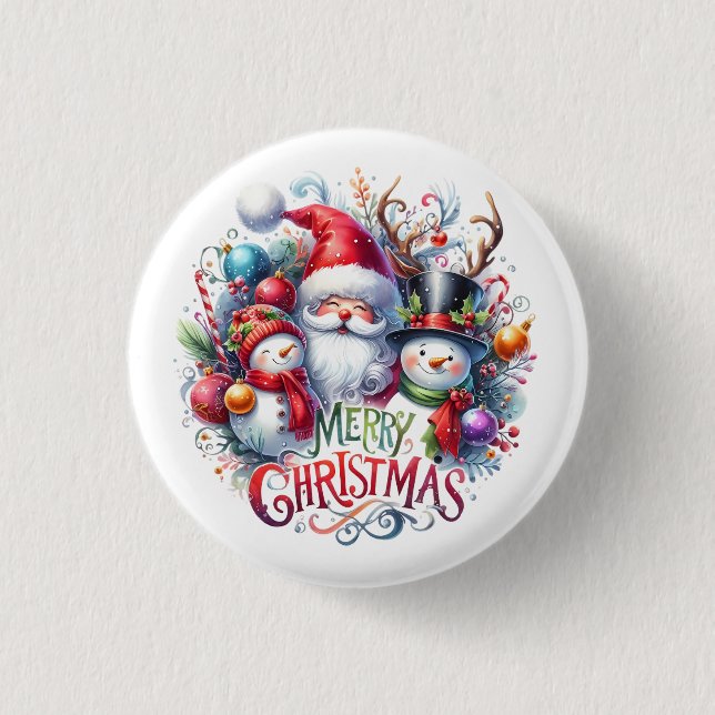Xmas Gift Merry Christmas 3 Cm Round Badge (Front)
