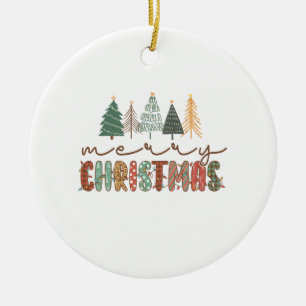 Xmas Gift Merry Christmas Ceramic Tree Decoration