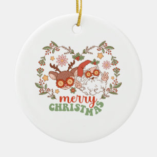 Xmas Gift Merry Christmas Ceramic Tree Decoration