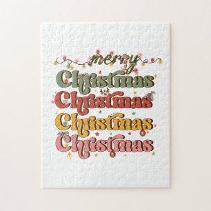 Xmas Gift Merry Christmas Christmas Jigsaw Puzzle