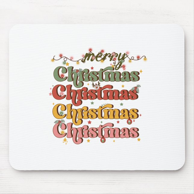 Xmas Gift Merry Christmas Christmas Mouse Mat (Front)