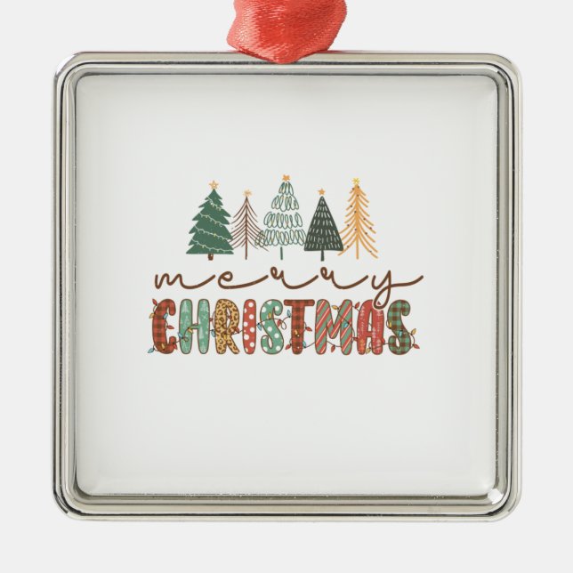 Xmas Gift Merry Christmas Metal Tree Decoration (Front)