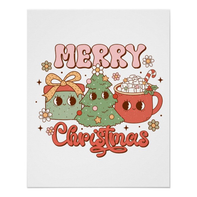 Xmas Gift Merry Christmas Poster (Front)