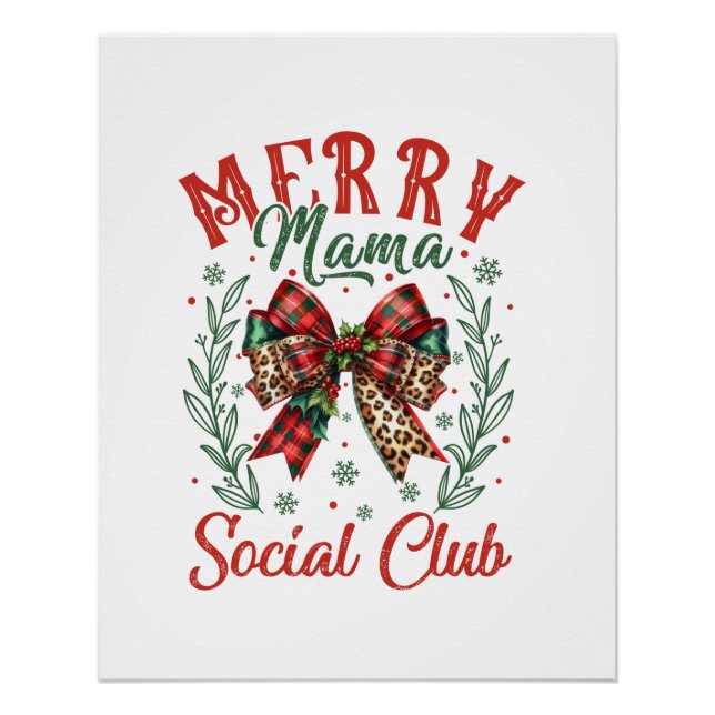 Xmas Gift Merry Mama Poster (Front)