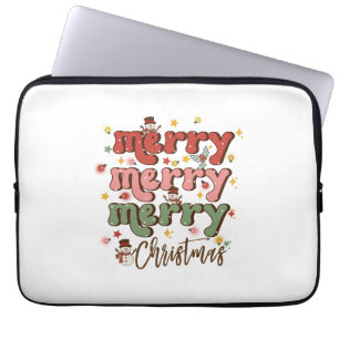 Xmas Gift Merry Merry Christmas Laptop Sleeve