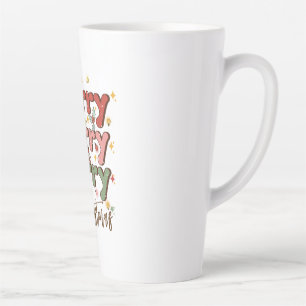 Xmas Gift Merry Merry Christmas Latte Mug