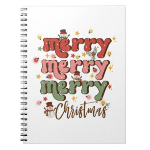 Xmas Gift Merry Merry Christmas Notebook