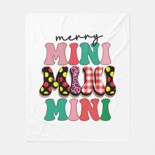Xmas Gift Merry Mimi Fleece Blanket