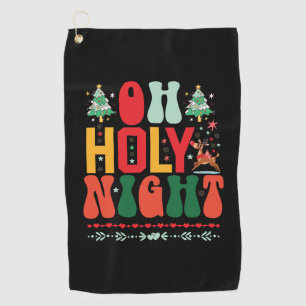 Xmas Gift Oh Holy Night Golf Towel
