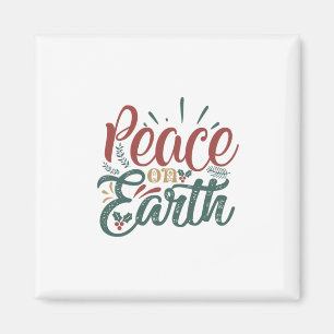 Xmas Gift Peace On Earth Magnet