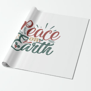 Xmas Gift   Peace On Earth Wrapping Paper