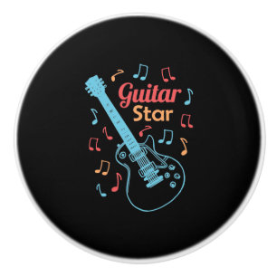 Xmas Gift   Proud Guitarist Star Ceramic Knob