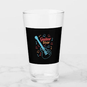 Xmas Gift Proud Guitarist Star Glass