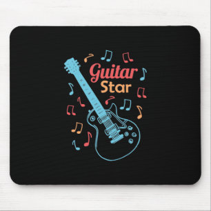 Xmas Gift Proud Guitarist Star Mouse Mat
