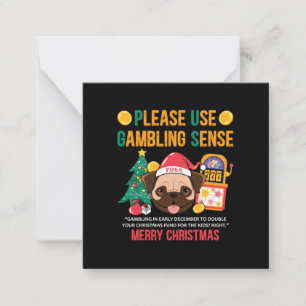 Xmas Gift PUGS The Canine Counsellor Card