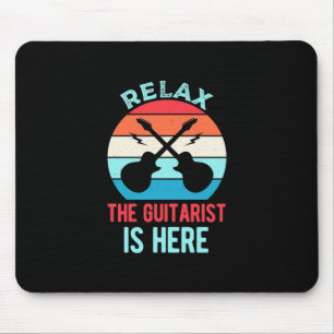 Xmas Gift   Relax The Guitarist Is Here Mouse Mat