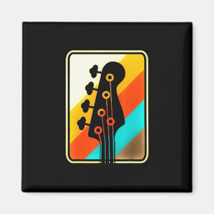 Xmas Gift Retro Vintage Guitar Player Magnet