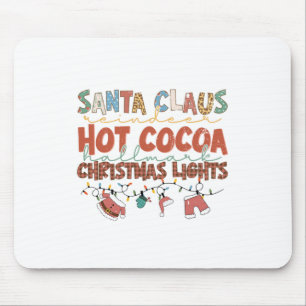 Xmas Gift Santa ClausChristmas Lights Mouse Mat