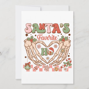 Xmas Gift Santa's Favourite Ho Holiday Card