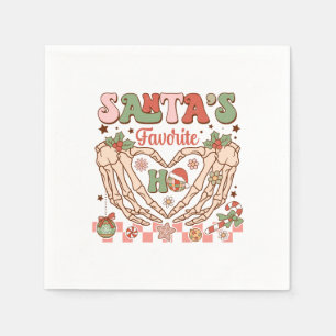 Xmas Gift Santa's Favourite Ho Napkin