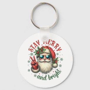 Xmas Gift Stay Merry Key Ring