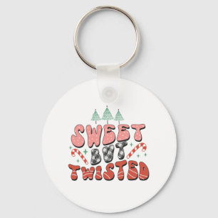 Xmas Gift Sweet But Twisted Key Ring