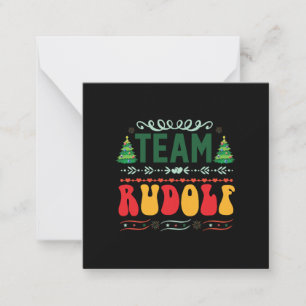 Xmas Gift Team Rudolf Card