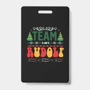 Xmas Gift Team Rudolf ID Badge
