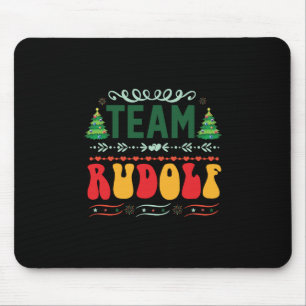 Xmas Gift Team Rudolf Mouse Mat
