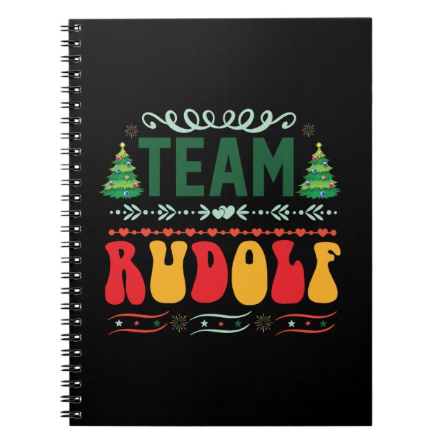 Xmas Gift Team Rudolf Notebook (Front)