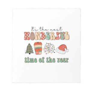 Xmas Gift The Most Wonderful Time Of The Year Notepad