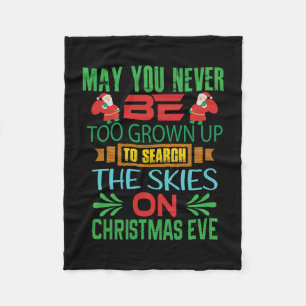 Xmas Gift The Skies On Christmas Eve Fleece Blanket