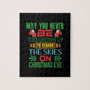 Xmas Gift The Skies On Christmas Eve Jigsaw Puzzle