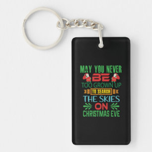 Xmas Gift The Skies On Christmas Eve Key Ring