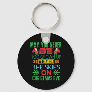 Xmas Gift The Skies On Christmas Eve Key Ring
