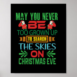 Xmas Gift The Skies On Christmas Eve Poster