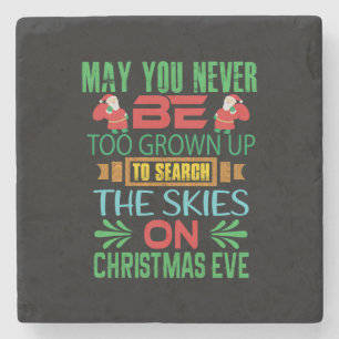 Xmas Gift The Skies On Christmas Eve Stone Coaster