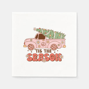 Xmas Gift Tis The Season Napkin
