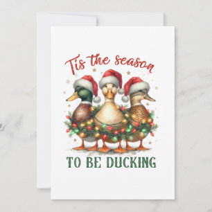 Xmas Gift To be Ducking Holiday Card