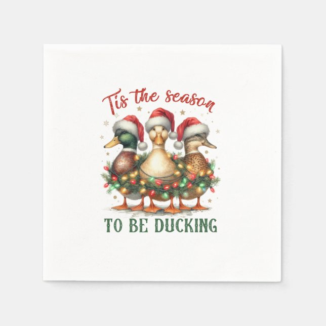 Xmas Gift To be Ducking Napkin (Front)